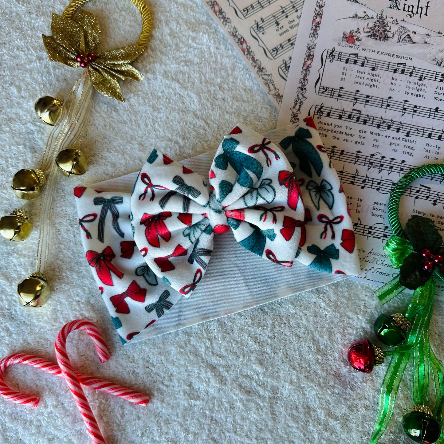 Holiday Bows Headwrap