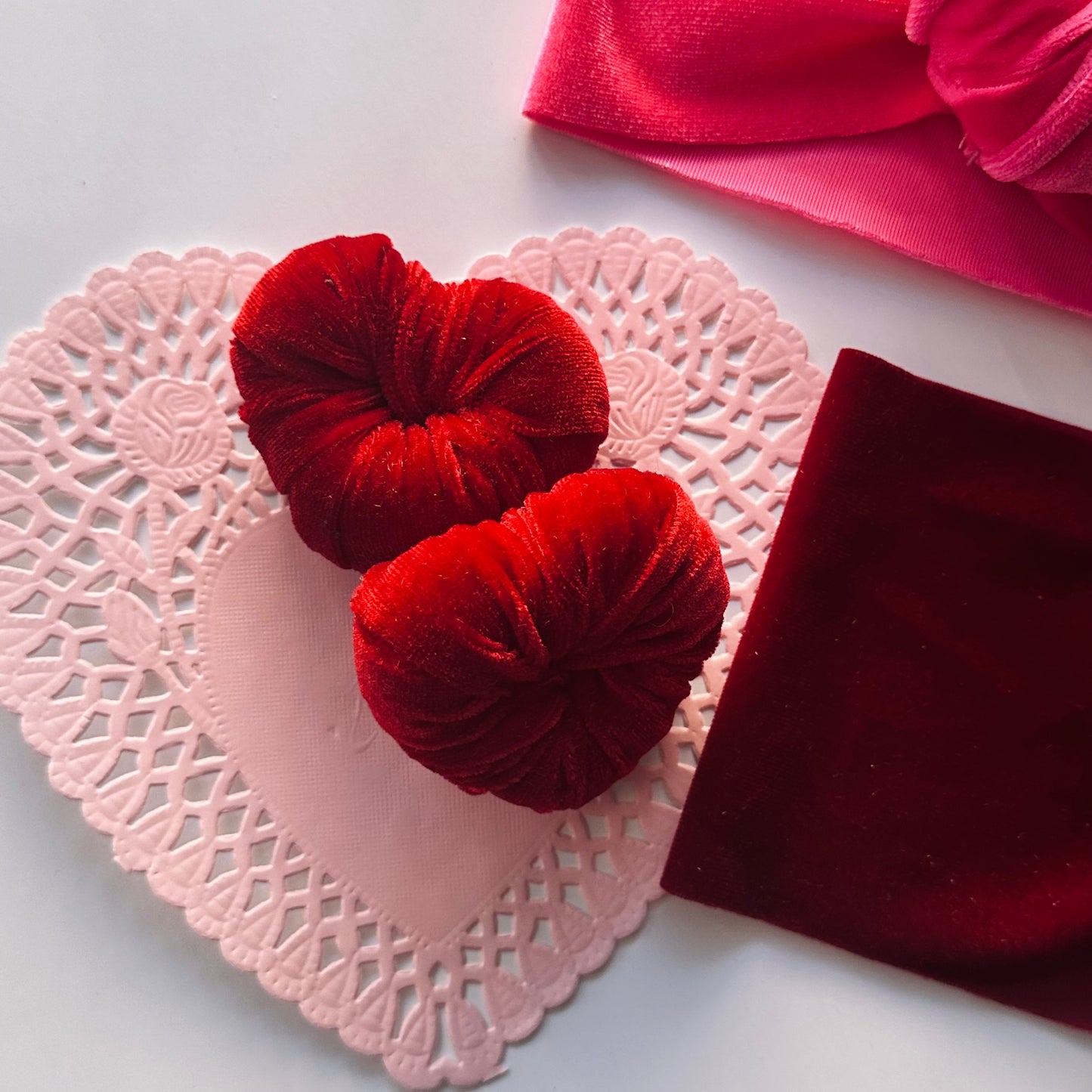 Velvet Valentines Hearts
