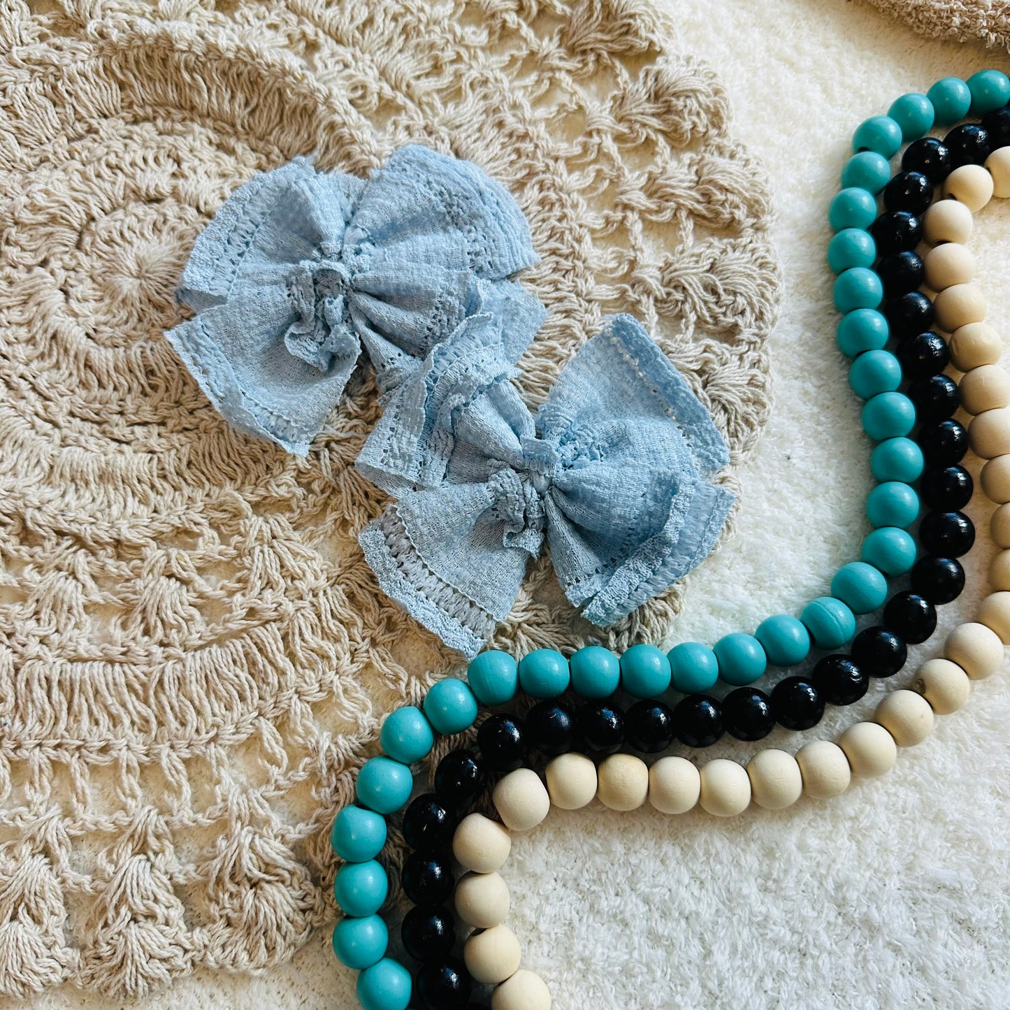 Powder Blue Pinwheels