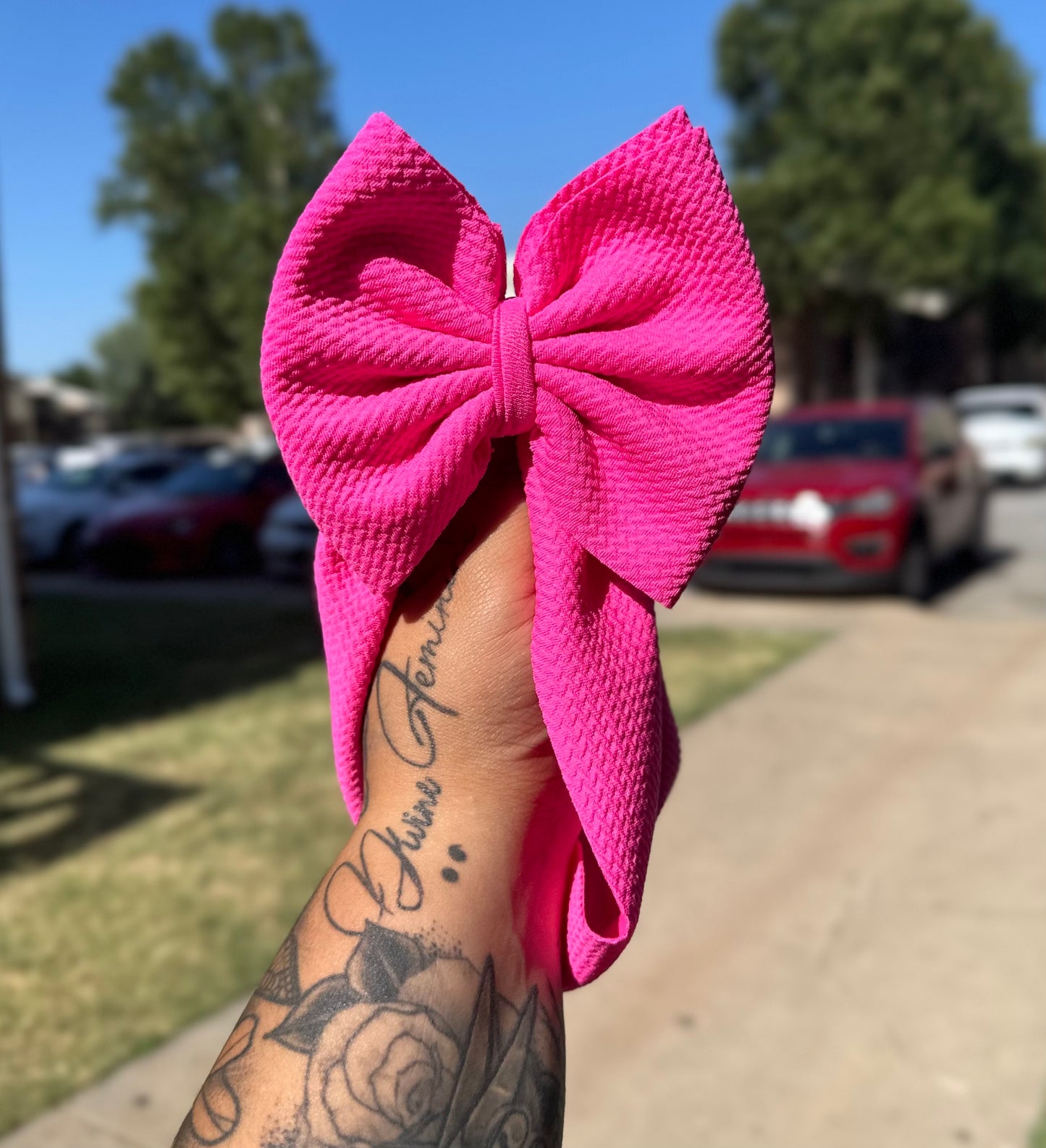 Peony Big Bow Headwrap