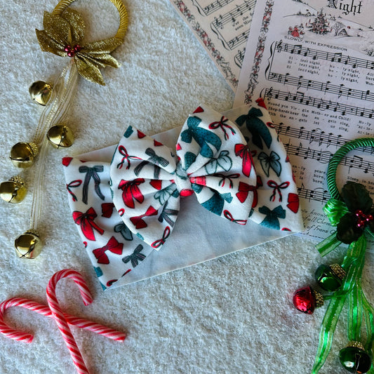 Holiday Bows Headwrap