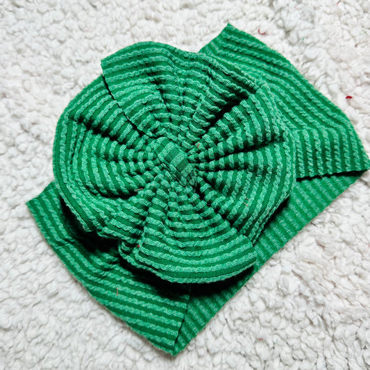 Green Ribbed Headwrap