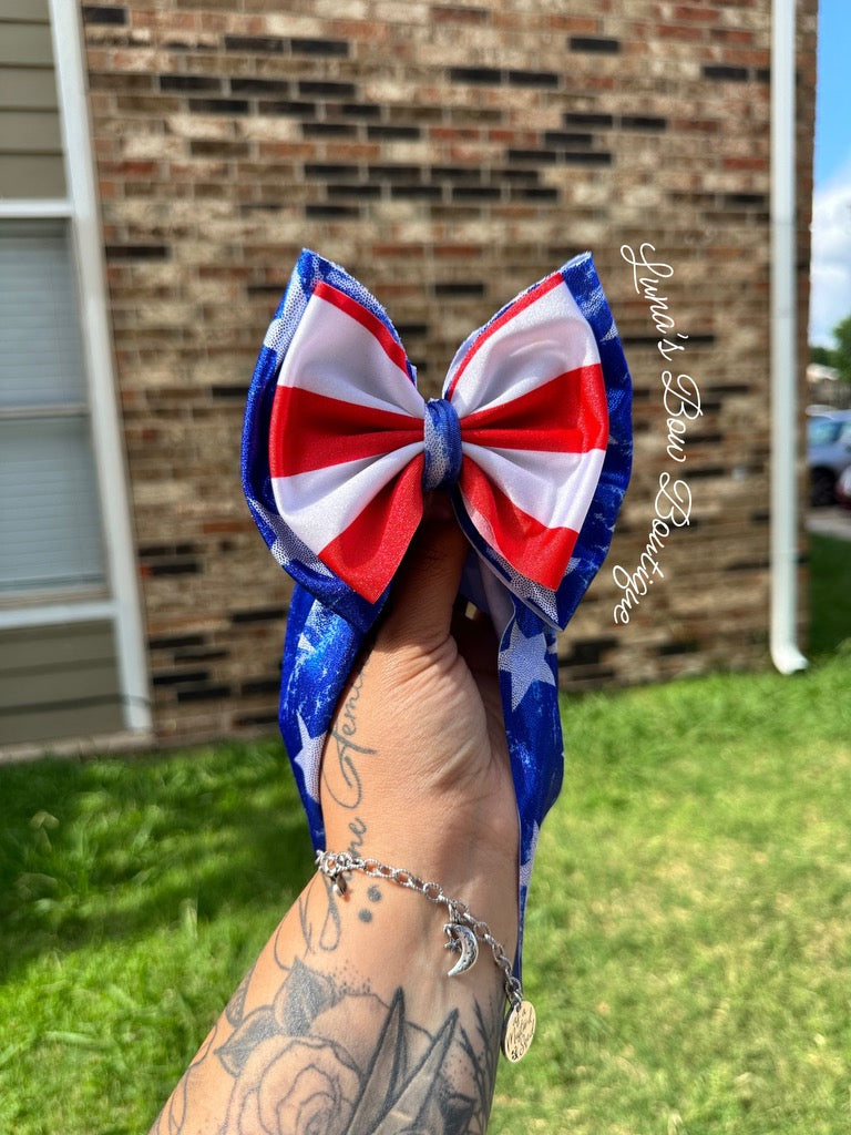 Stars and Stripes Big Bow Wrap