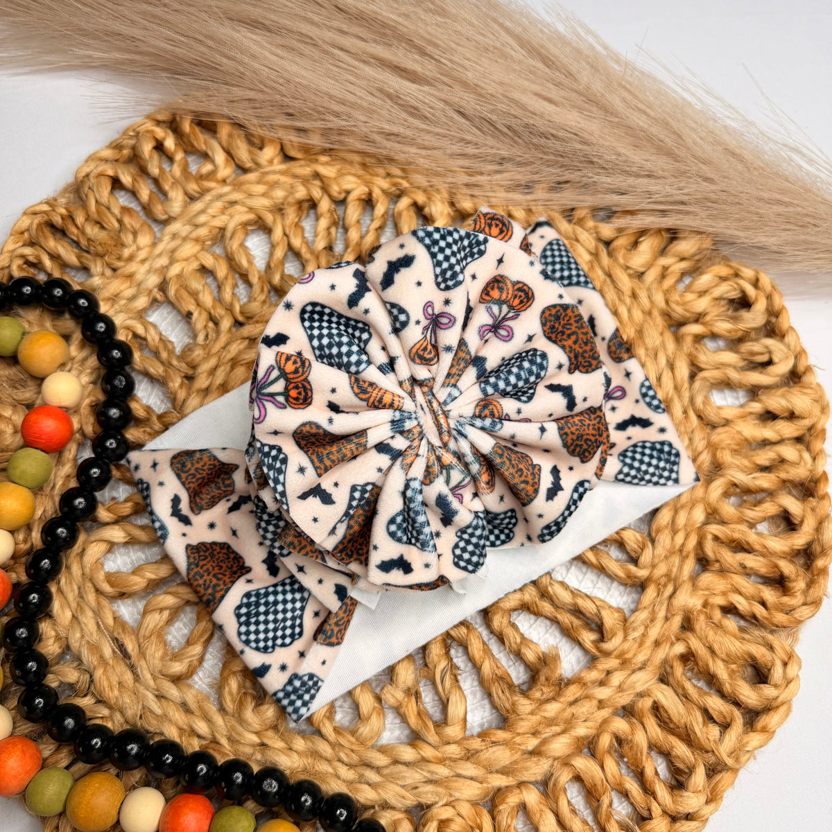 Funky Ghosties Shredded Headwrap