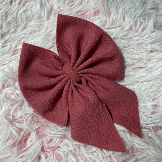 5" Muave Pink Sailor Bow