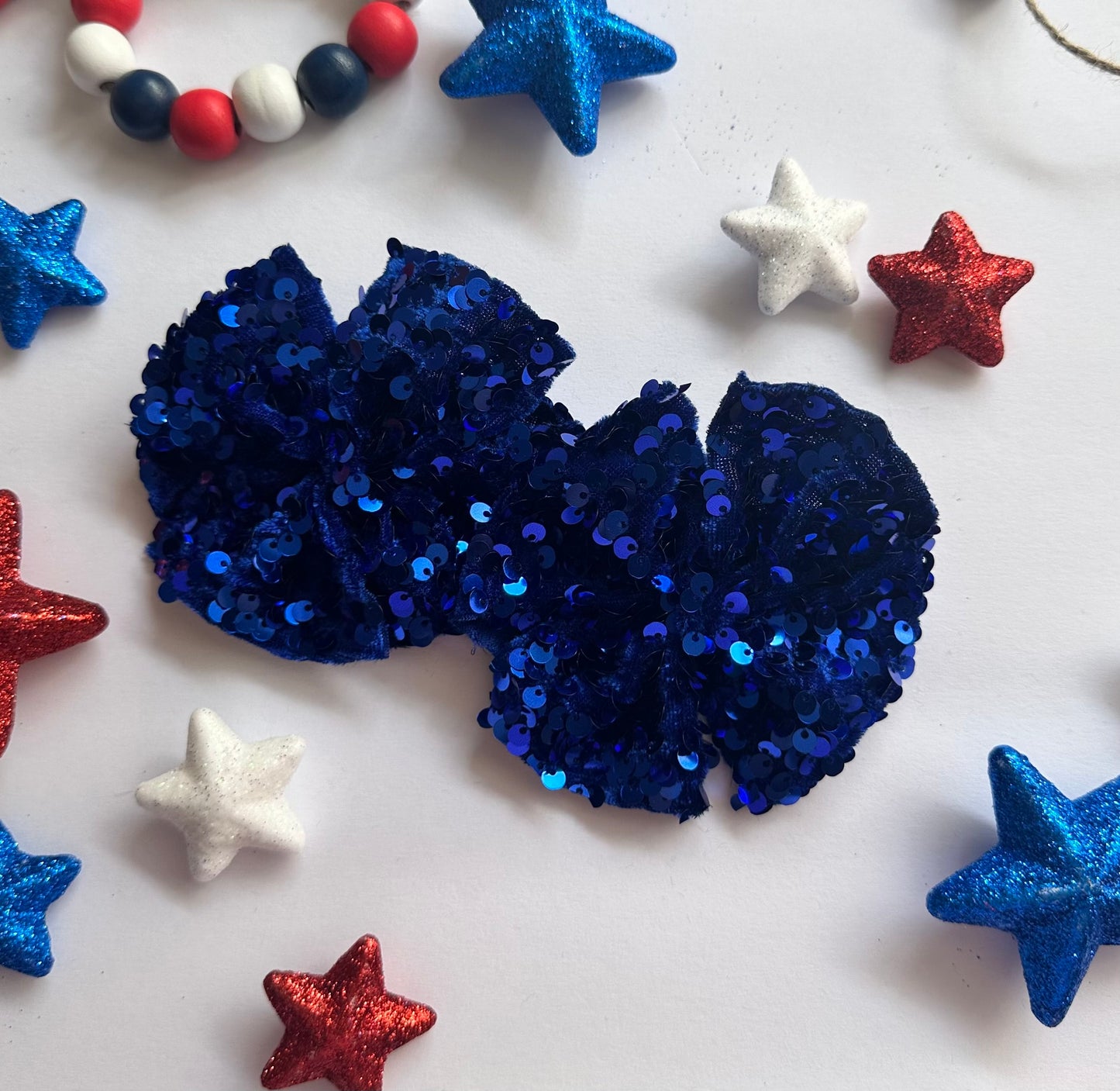 Blue Sequin Pinwheels