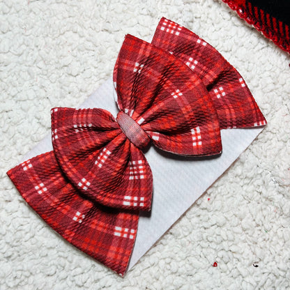 Red Plaid Headwrap