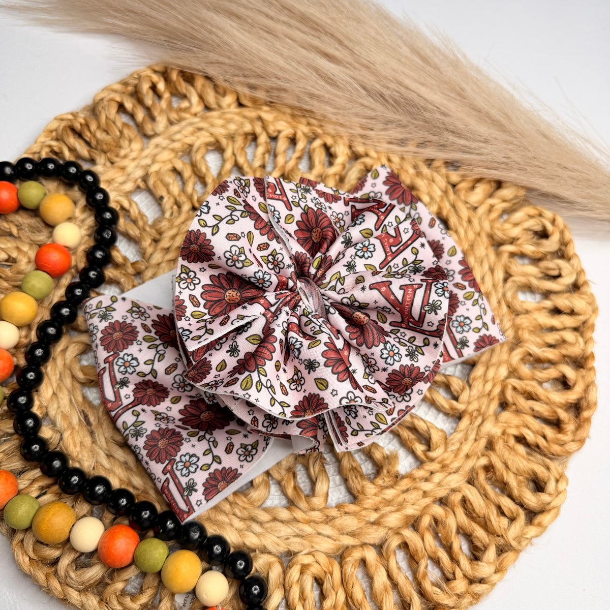 Brown Designer Shredded Headwrap
