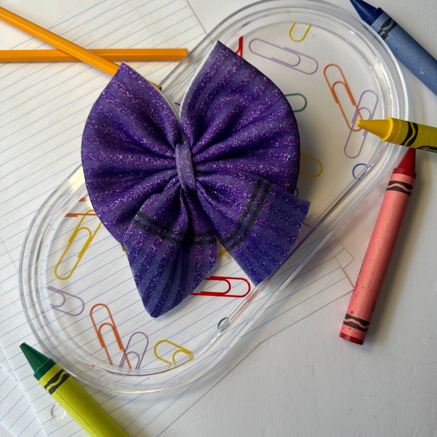 Purple Crayon Big Bow