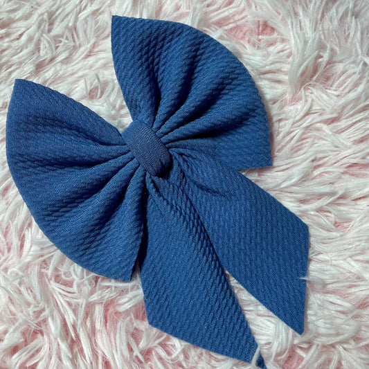 5" Nevaeh Blue Sailor Bow