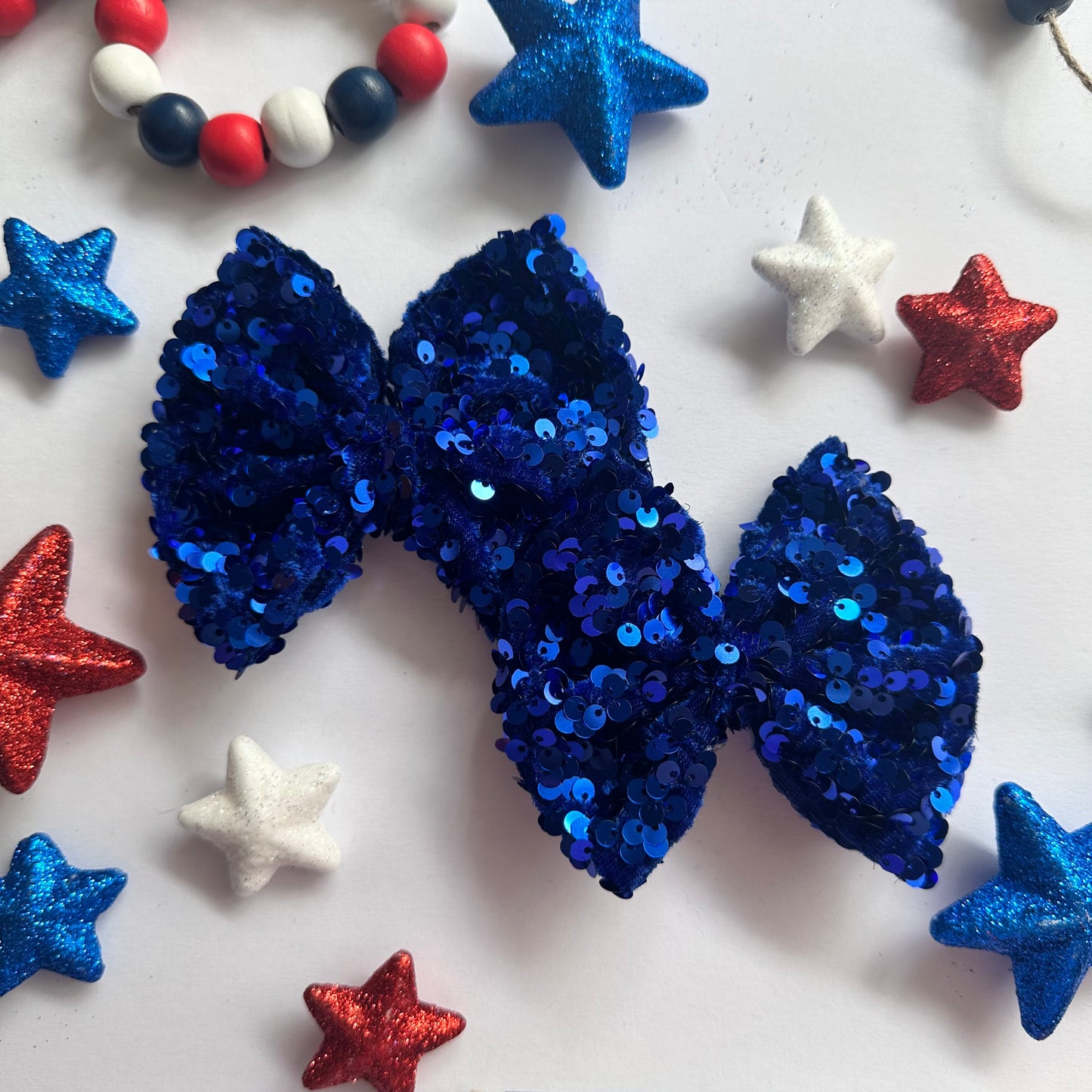 Blue Sequin Piggies