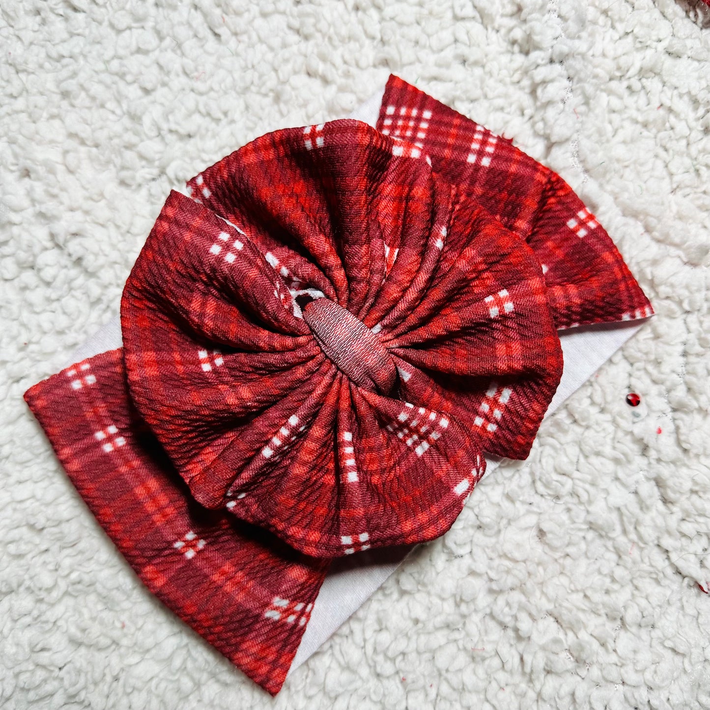 Red Plaid Headwrap