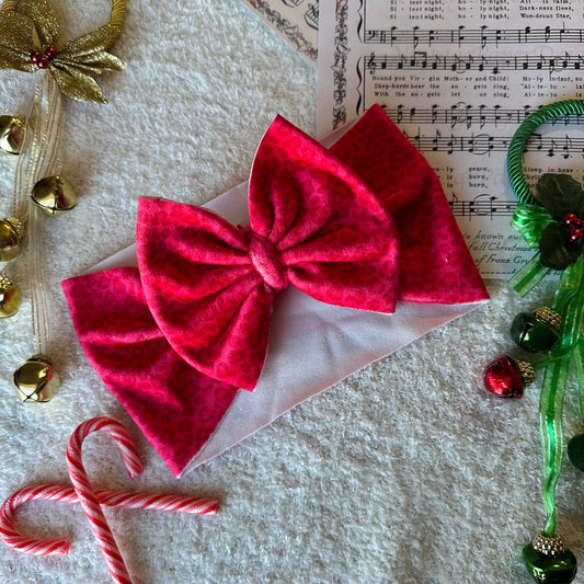 Xmas Cheetah Headwrap