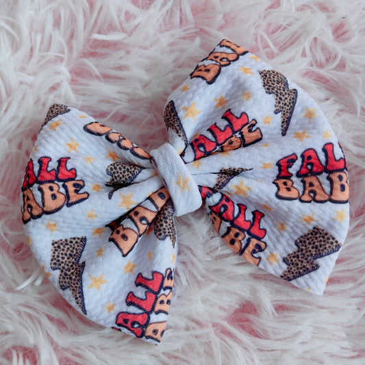 Fall Babe Big Bow