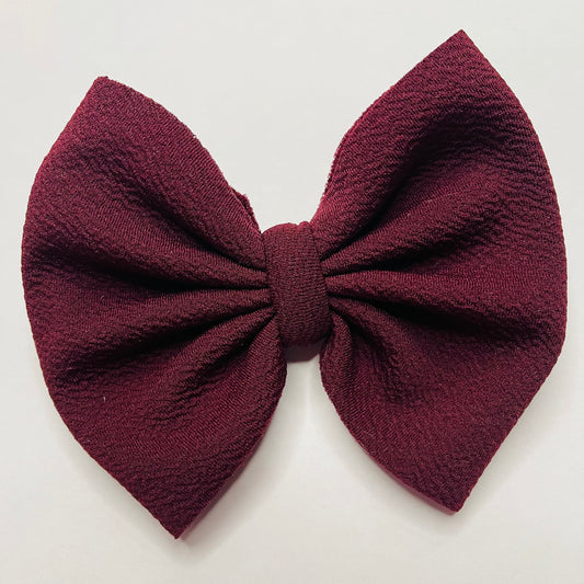 Wine Red Big Bow