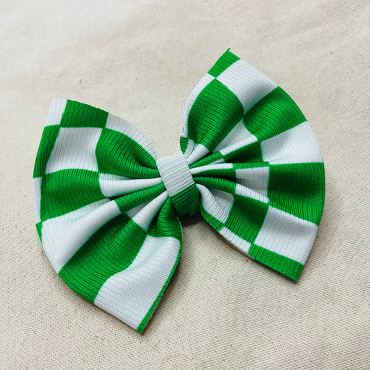 Lucky Checkered Big Bow