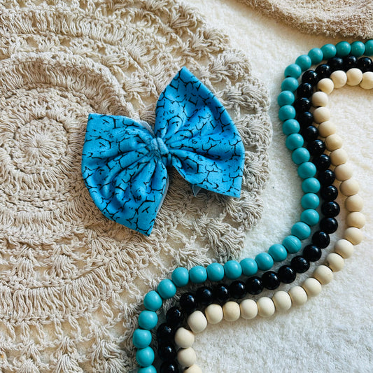 Turquoise Big Bow