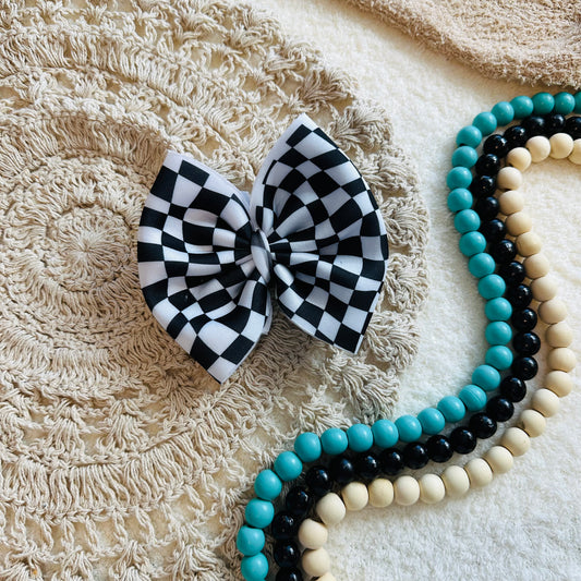 Checkered Big Bow